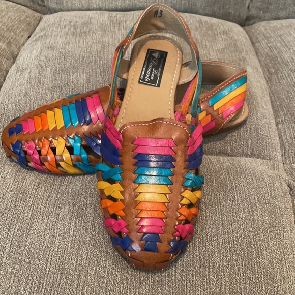 Multicolor Mexican leather sandal - Picture 5 of 6